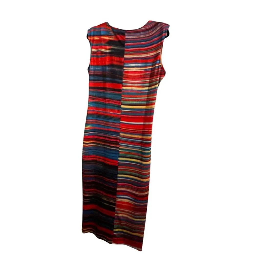 MULTICOLOR STRIPED SEXY DRESS - Picture 3 of 3